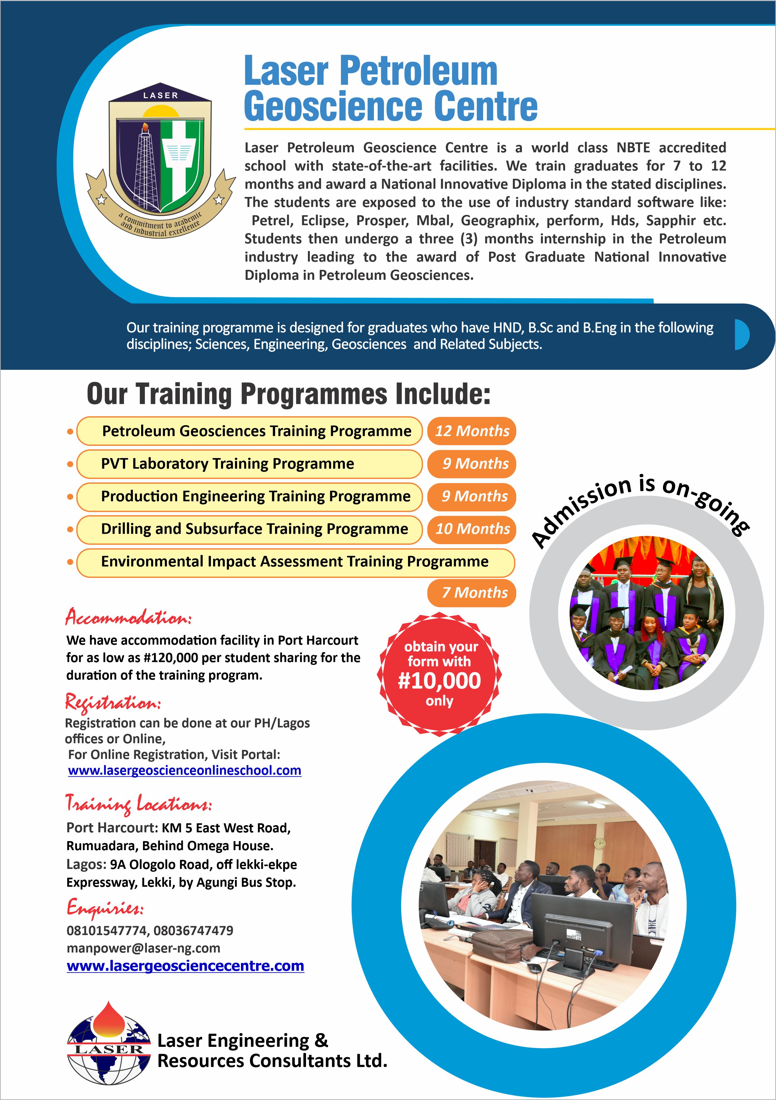 OUR VARIOUS TRAINING PROGRAMMES